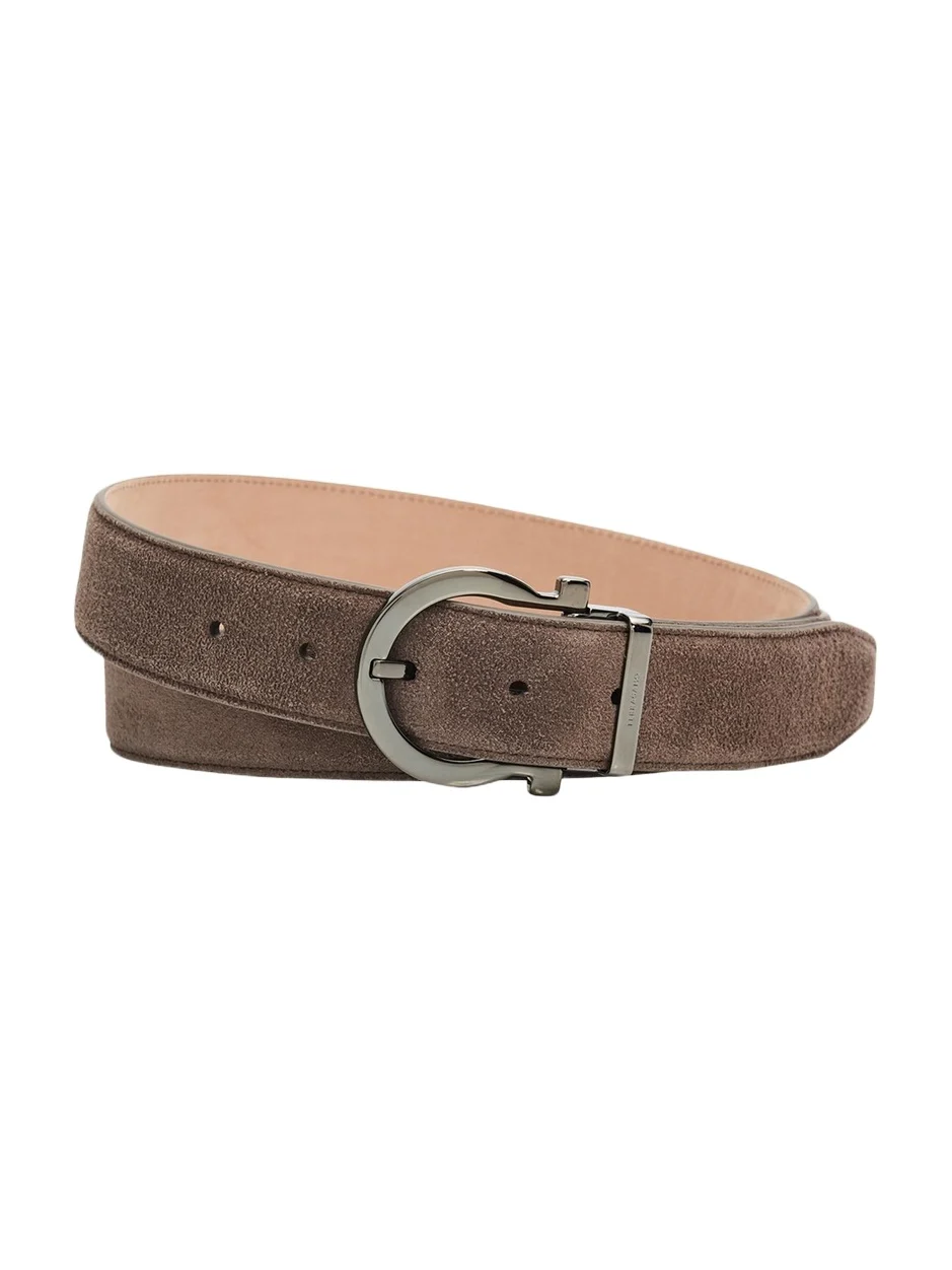 Ferragamo Men's Gancio-Buckle Reversible Leather Belt