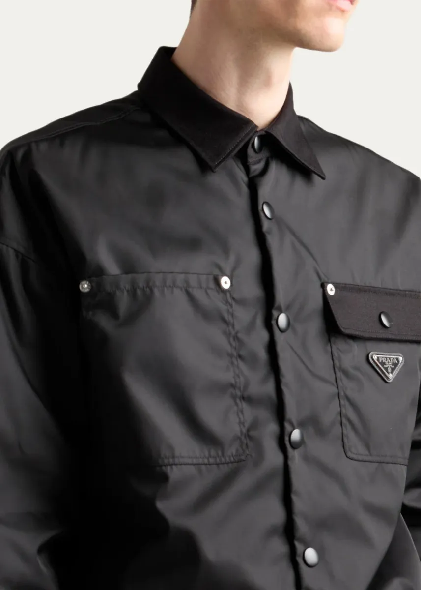Prada Men's Re-Nylon Overshirt | Thumbnail 4