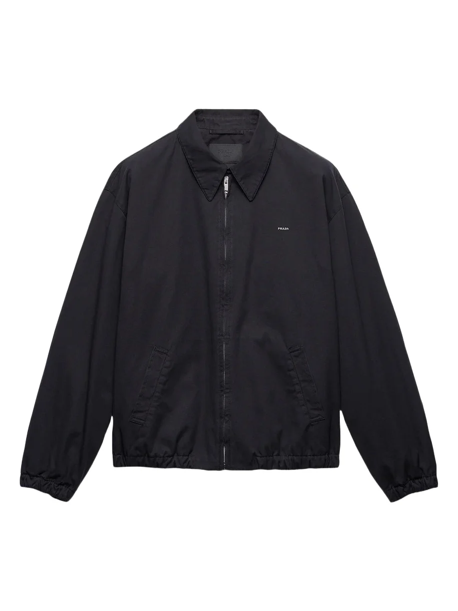 Prada Men's Cotton Poplin Zip-Front Jacket