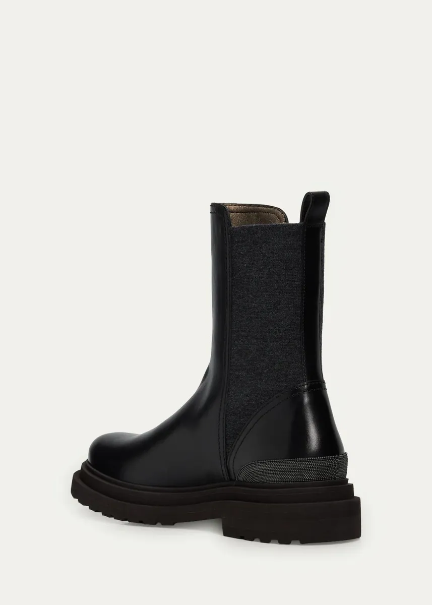 Brunello Cucinelli Leather Chelsea Boots | Thumbnail 2 Brunello Cucinelli Leather Chelsea Boots | Thumbnail 2