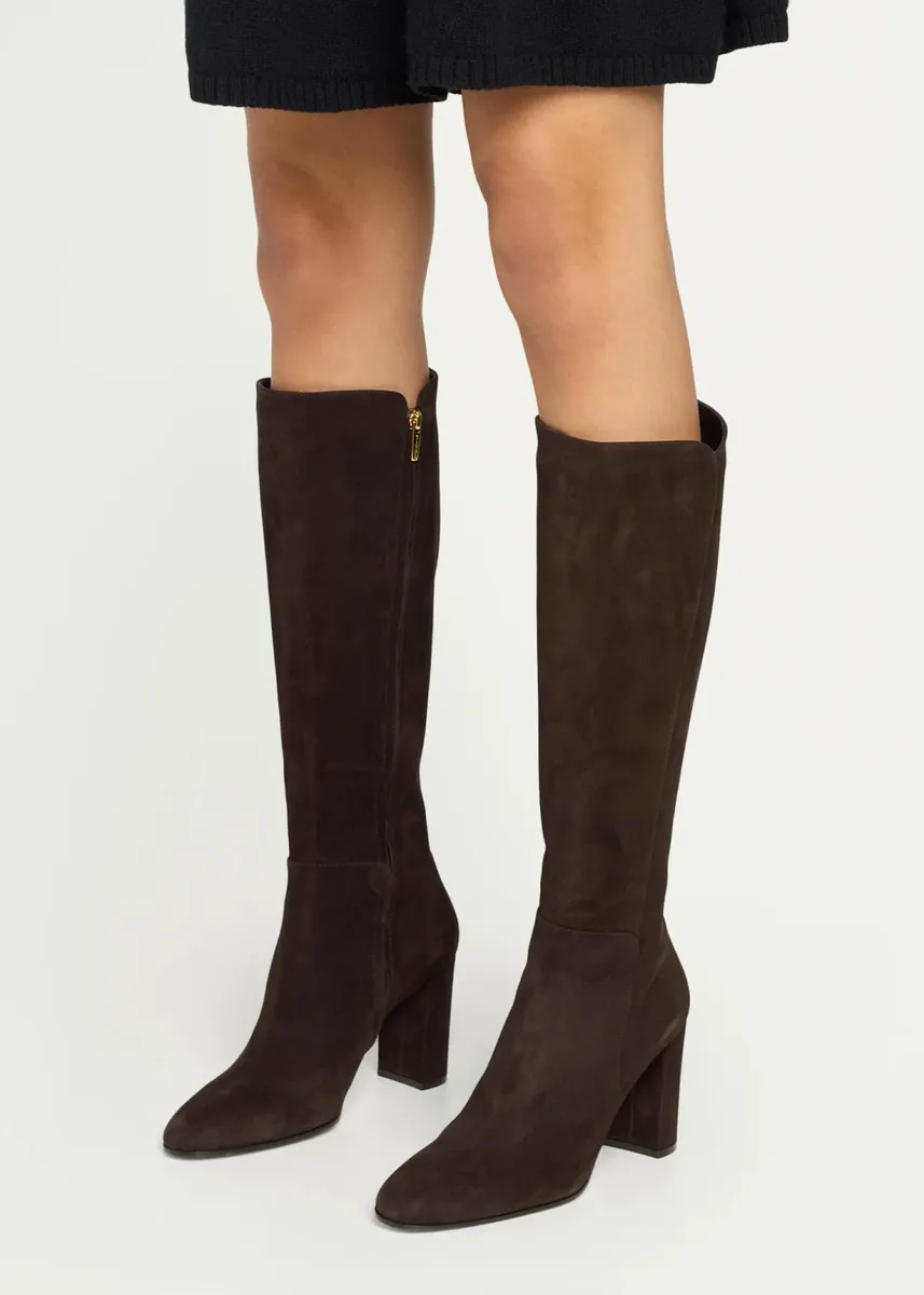 Gianvito Rossi 85mm Suede Knee-High Boots | Thumbnail 2 Gianvito Rossi 85mm Suede Knee-High Boots | Thumbnail 2