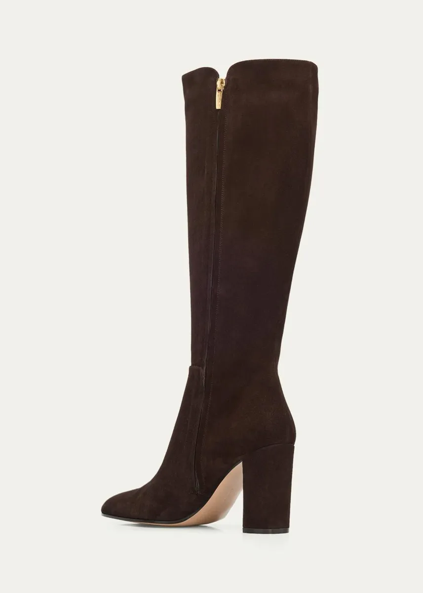 Gianvito Rossi 85mm Suede Knee-High Boots | Thumbnail 4 Gianvito Rossi 85mm Suede Knee-High Boots | Thumbnail 4