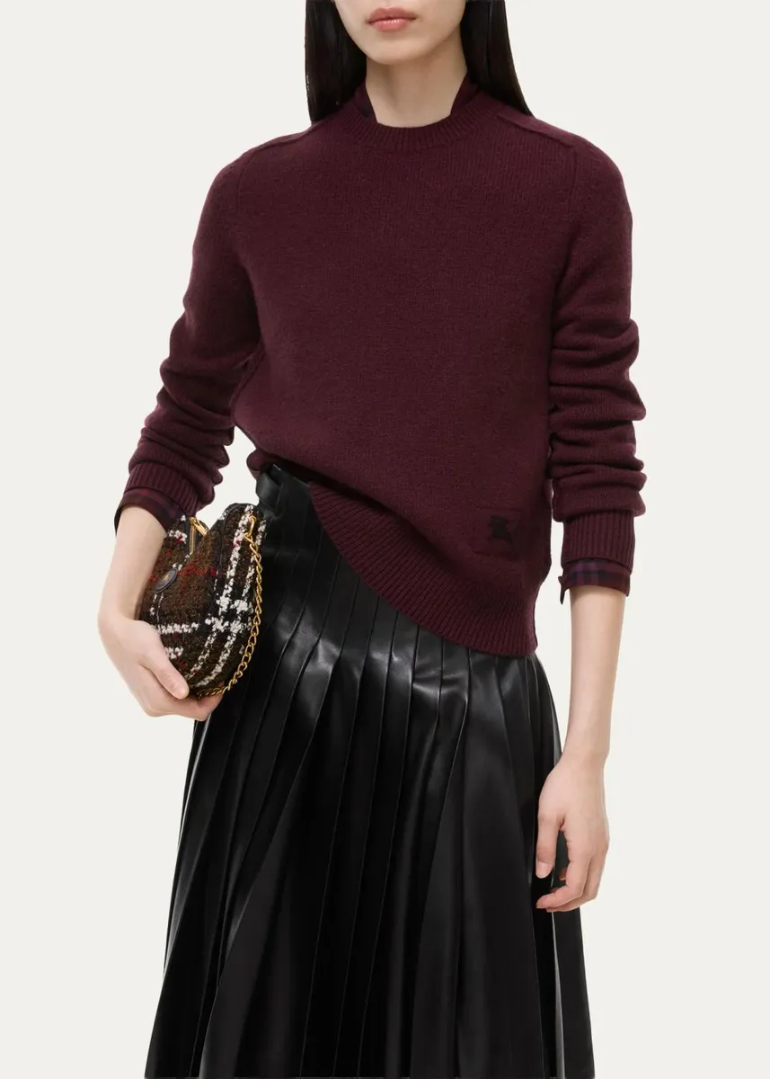 Burberry Constance Cashmere-Blend Crewneck Sweater | Thumbnail 2