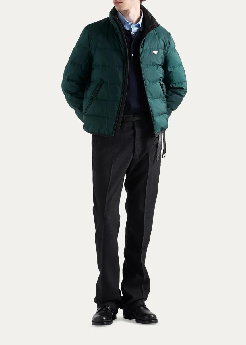 Prada Men's Re-Nylon Down Jacket | Thumbnail 2 Prada Men's Re-Nylon Down Jacket | Thumbnail 2