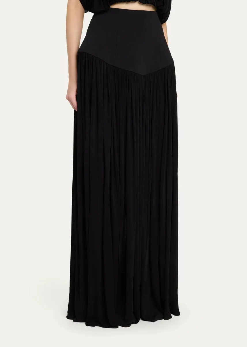 Heirlome Louise Gathered Yoke Jersey Maxi Skirt | Thumbnail 4 Heirlome Louise Gathered Yoke Jersey Maxi Skirt | Thumbnail 4