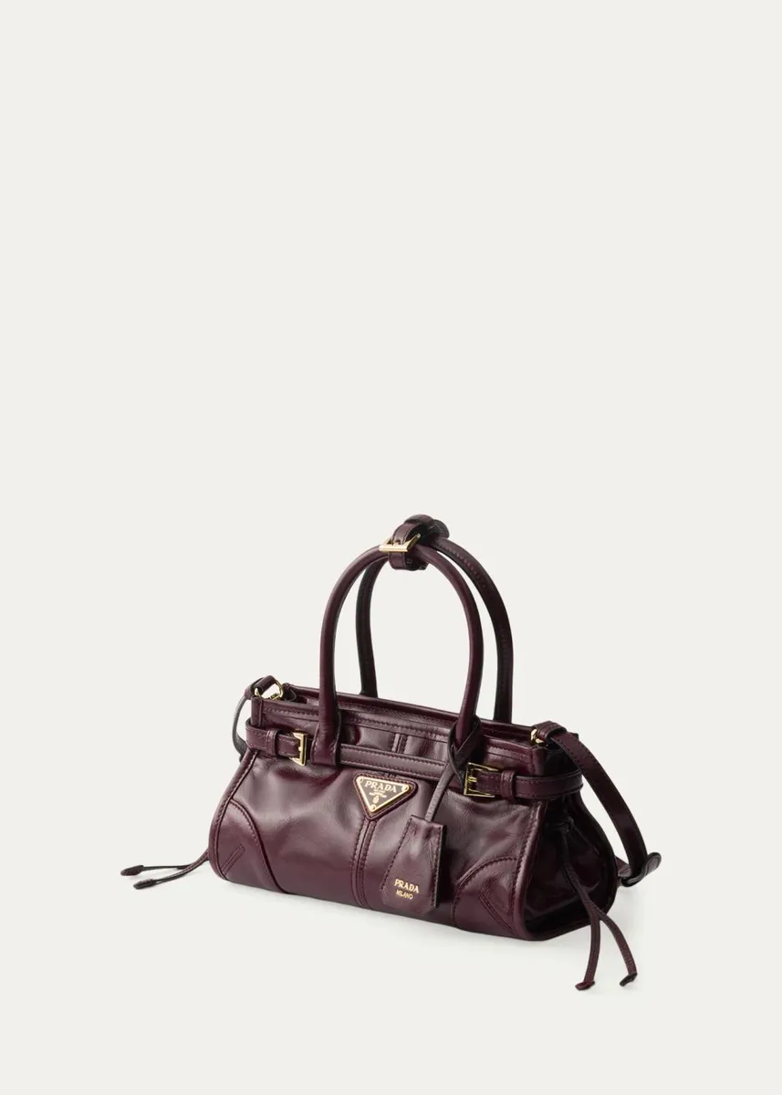 Prada Bonnie Mini Leather Top-Handle Bag | Thumbnail 3 Prada Bonnie Mini Leather Top-Handle Bag | Thumbnail 3
