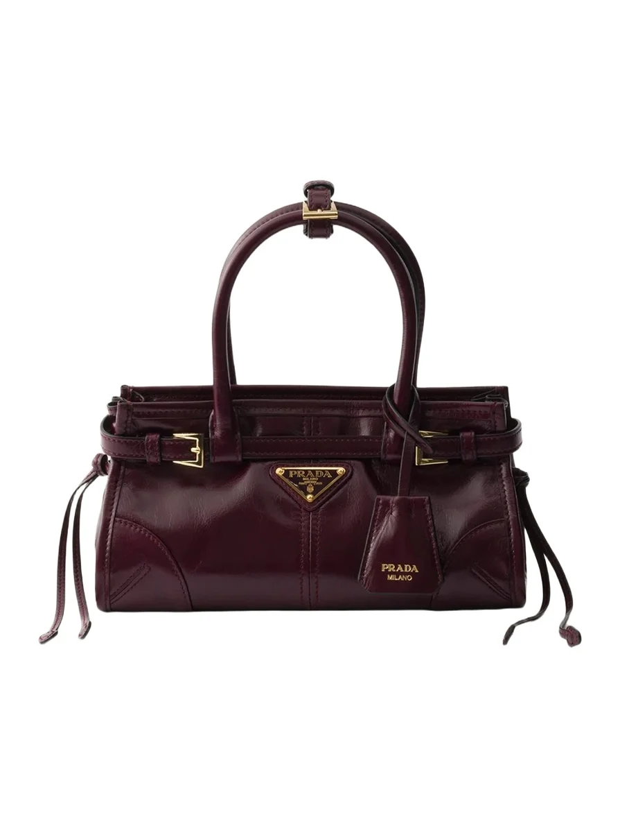 Prada Bonnie Mini Leather Top-Handle Bag