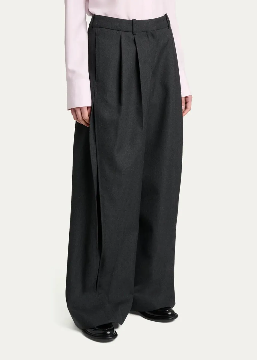 Givenchy Wool Pleated Balloon Pants | Thumbnail 4 Givenchy Wool Pleated Balloon Pants | Thumbnail 4