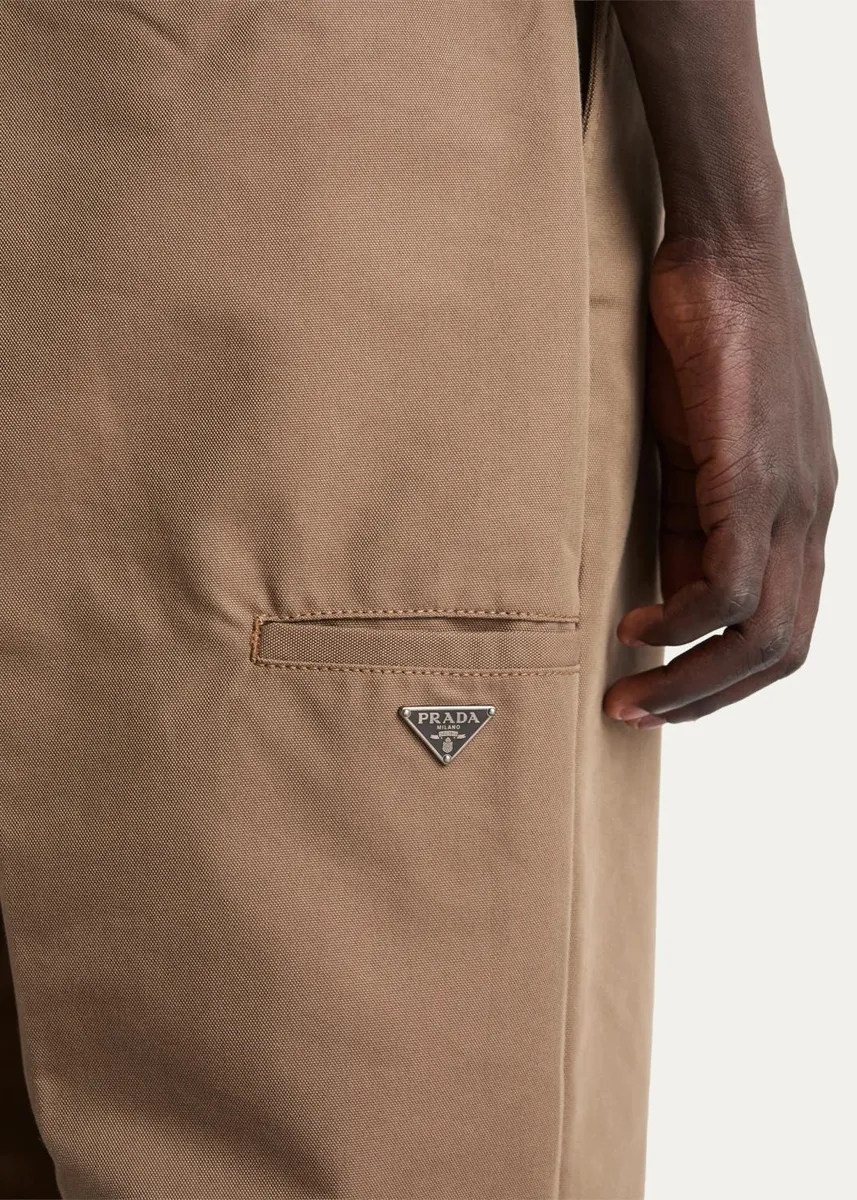 Prada Men's Technical Canvas Cotton Pants | Thumbnail 5