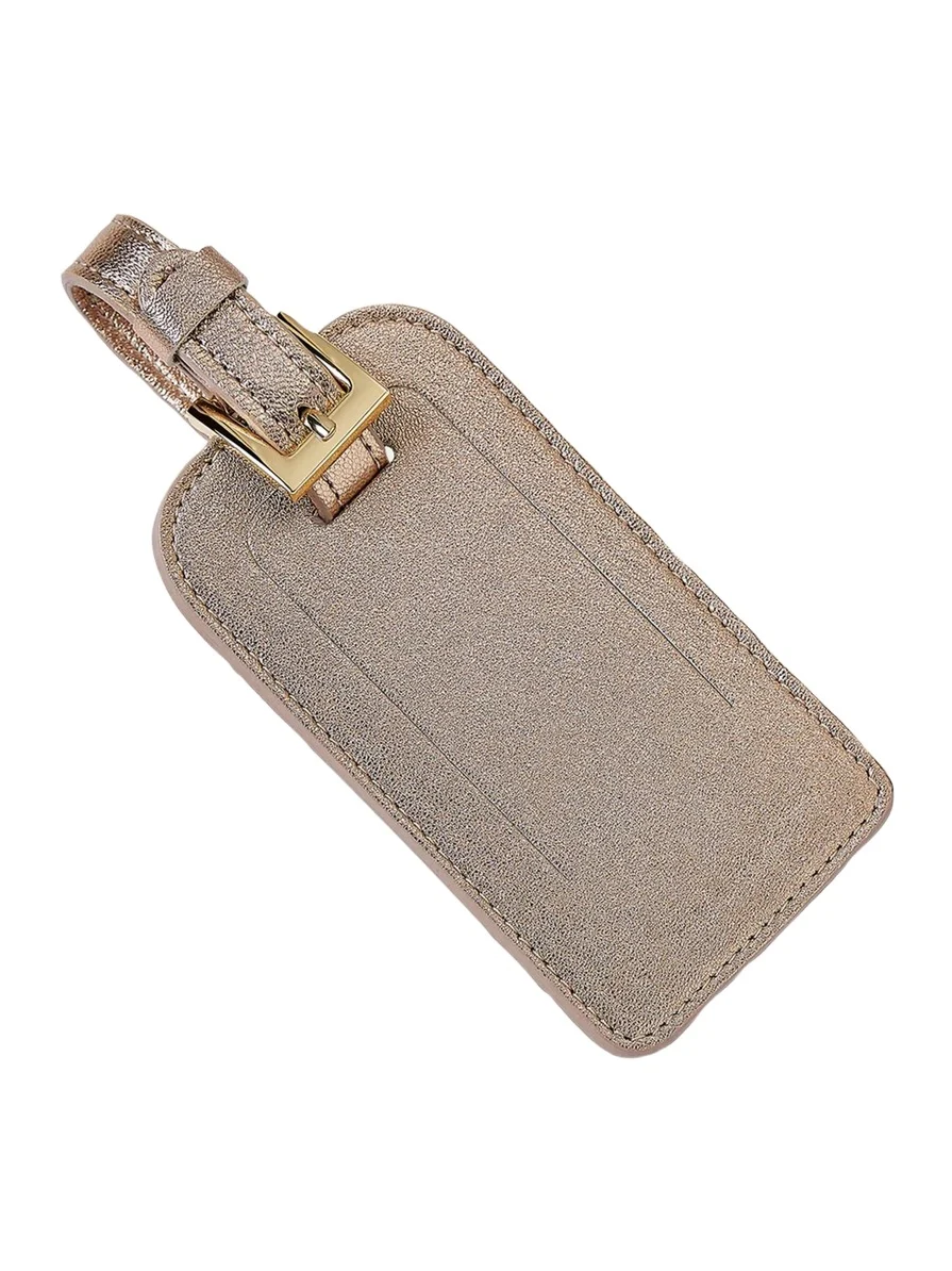 Metallic Leather Luggage Tag Metallic Leather Luggage Tag