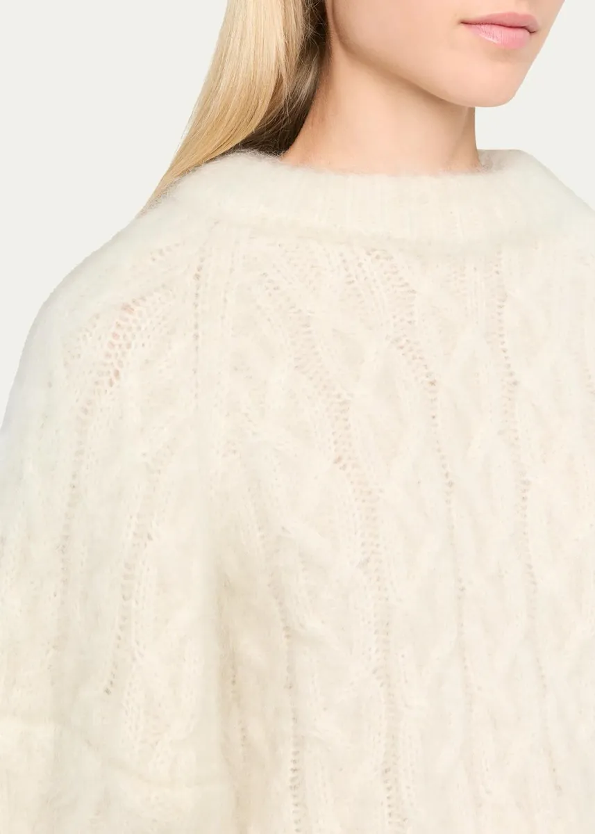 RÙADH Chalmers Cable Knit Puff-Sleeve Sweater | Thumbnail 5 RÙADH Chalmers Cable Knit Puff-Sleeve Sweater | Thumbnail 5