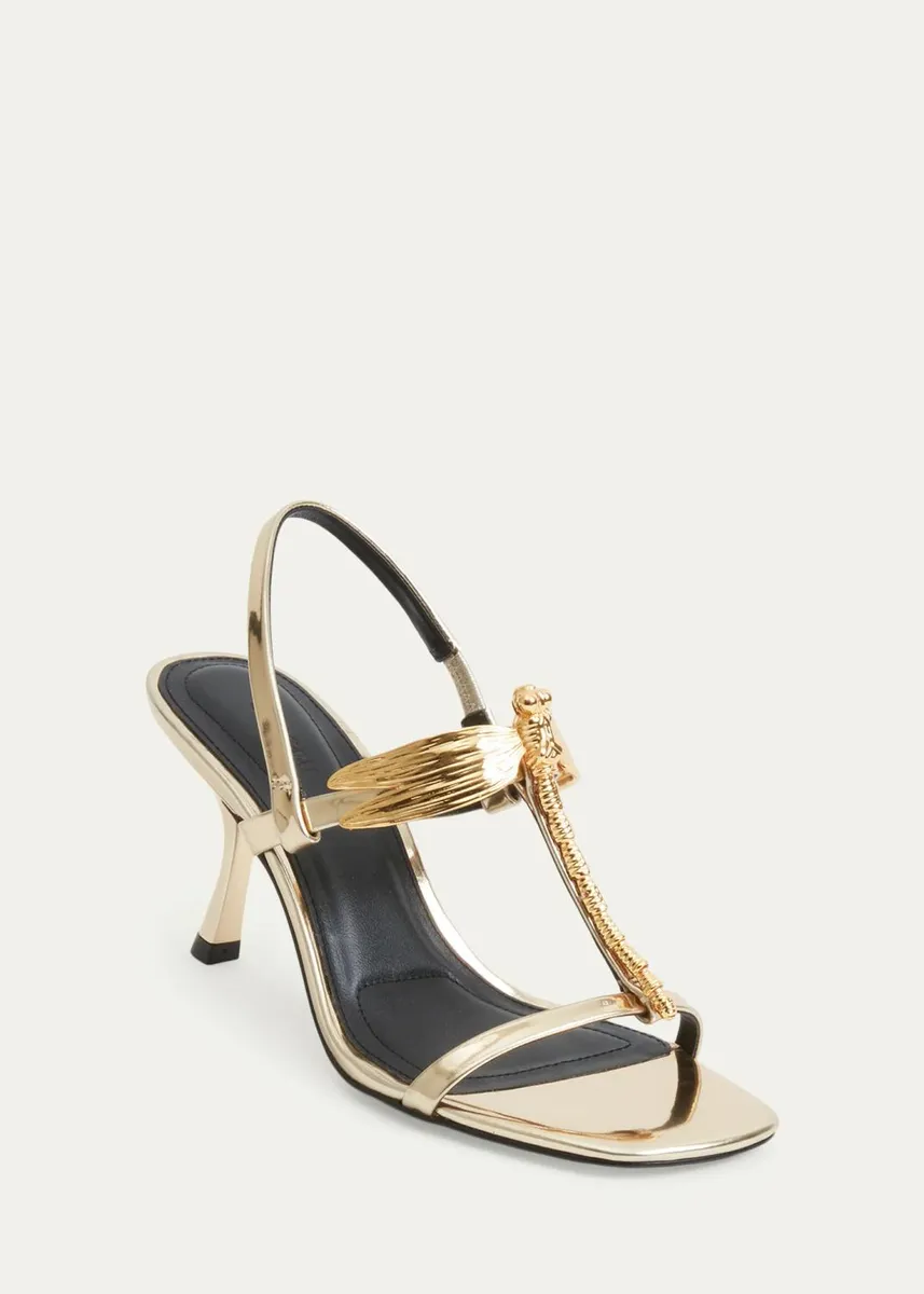 Simkhai 75mm Lula Dragonfly Metallic Leather Sandals | Thumbnail 2 Simkhai 75mm Lula Dragonfly Metallic Leather Sandals | Thumbnail 2