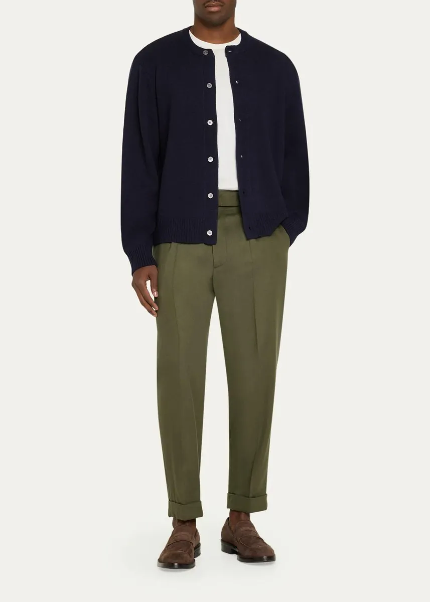 OFFICINE GÉNÉRALE Men's Wool & Cashmere Cardigan | Thumbnail 2 OFFICINE GÉNÉRALE Men's Wool & Cashmere Cardigan | Thumbnail 2