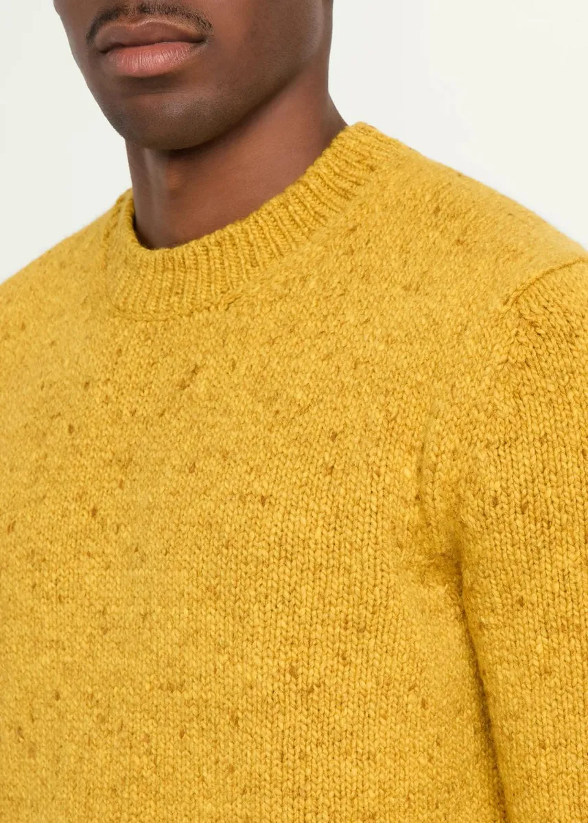 Iris Von Arnim Men's Melange Wool & Cashmere Crewneck Sweater | Thumbnail 5 Iris Von Arnim Men's Melange Wool & Cashmere Crewneck Sweater | Thumbnail 5