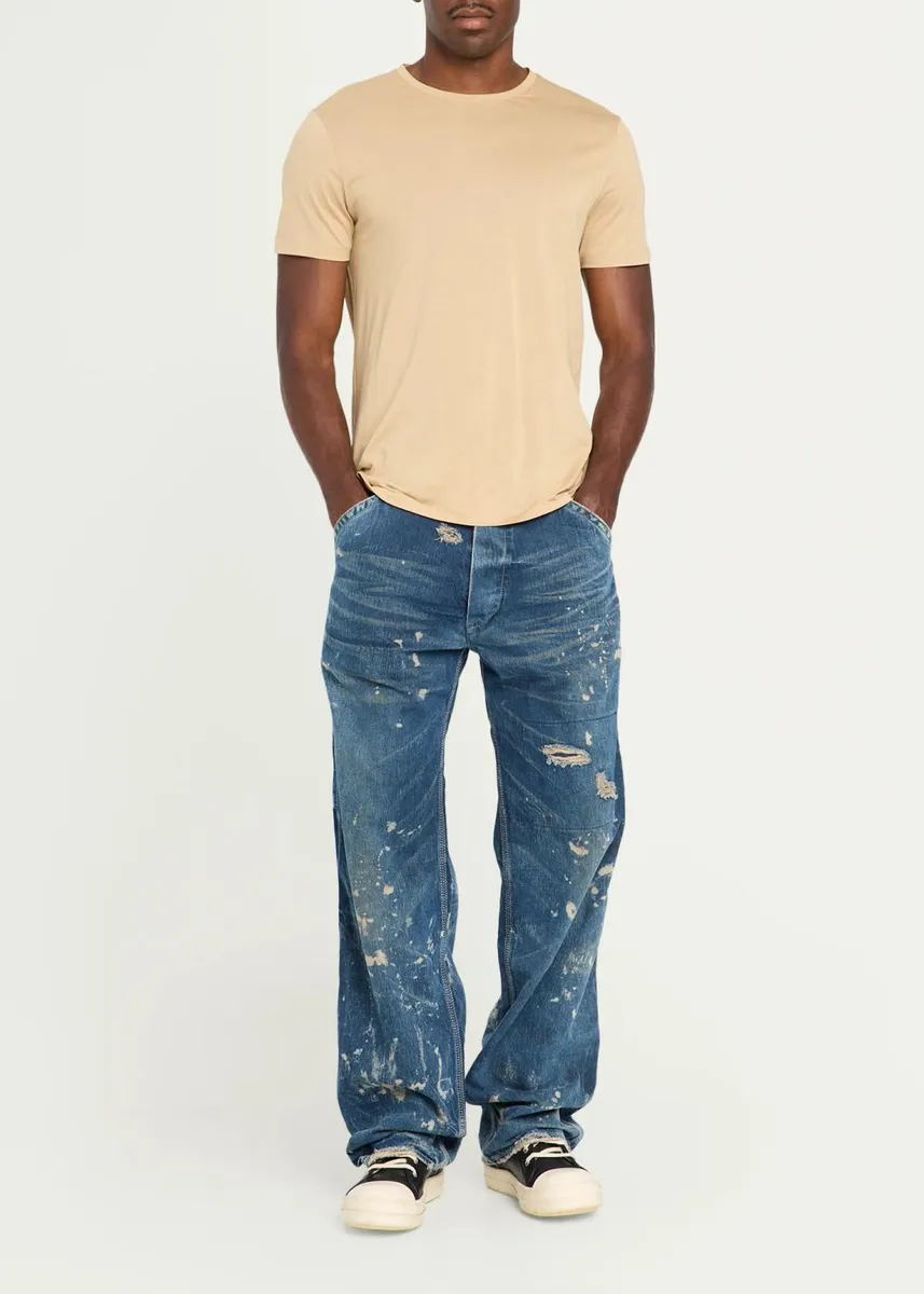 Master Craft Union Men's Distressed Cotton Carpenter Jeans | Thumbnail 2 Master Craft Union Men's Distressed Cotton Carpenter Jeans | Thumbnail 2