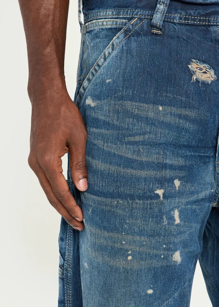 Master Craft Union Men's Distressed Cotton Carpenter Jeans | Thumbnail 5 Master Craft Union Men's Distressed Cotton Carpenter Jeans | Thumbnail 5