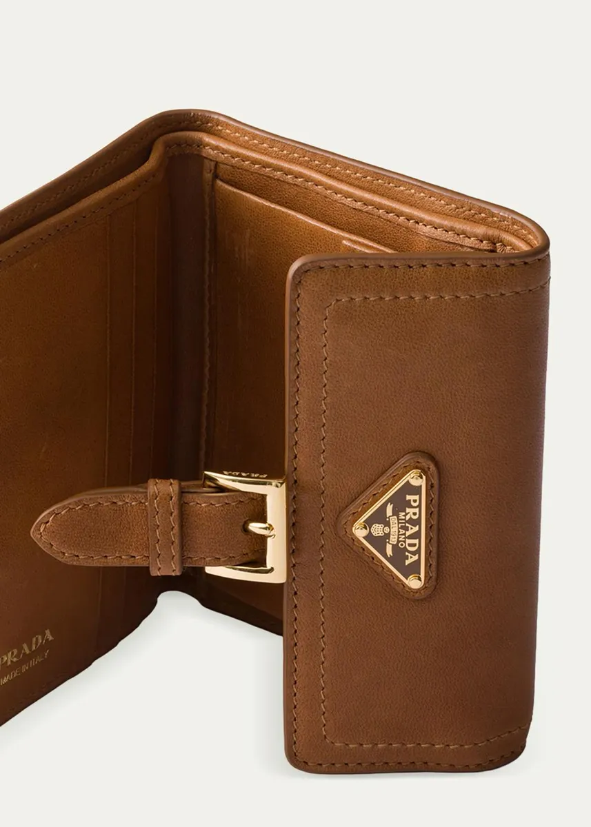 Prada Small Nappa Leather Wallet | Thumbnail 4 Prada Small Nappa Leather Wallet | Thumbnail 4