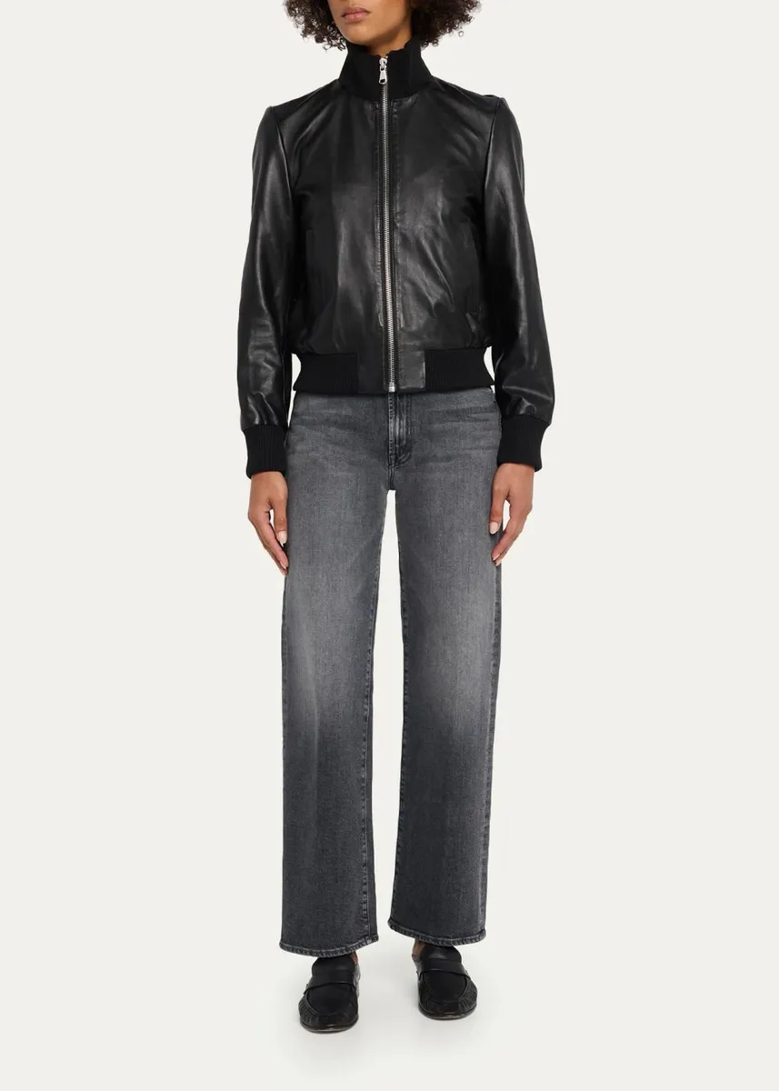 Sprwmn Jil Leather Bomber Jacket | Thumbnail 2 Sprwmn Jil Leather Bomber Jacket | Thumbnail 2