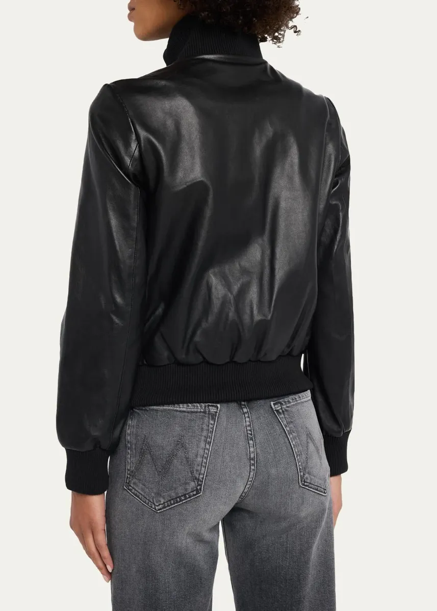Sprwmn Jil Leather Bomber Jacket | Thumbnail 3 Sprwmn Jil Leather Bomber Jacket | Thumbnail 3