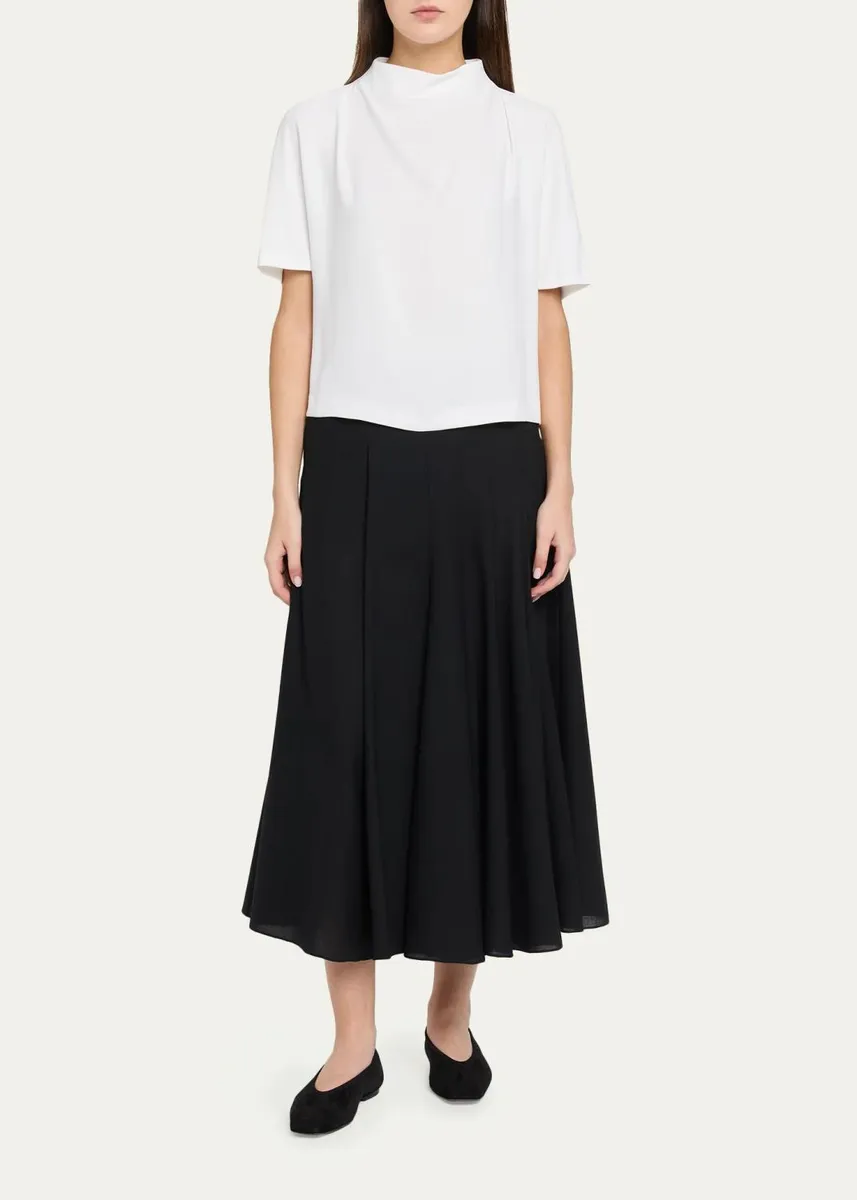 Vince Draped Funnel Neck Top | Thumbnail 2 Vince Draped Funnel Neck Top | Thumbnail 2