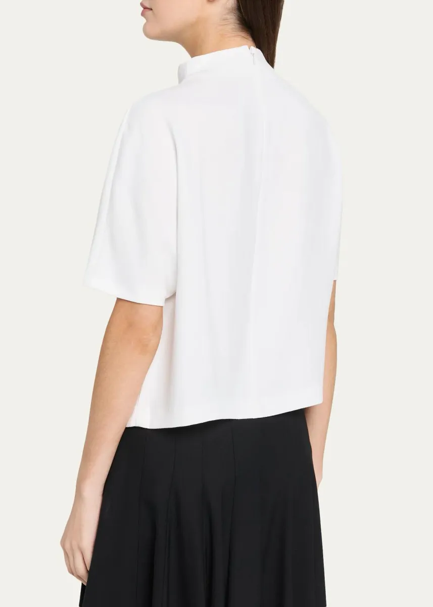 Vince Draped Funnel Neck Top | Thumbnail 3 Vince Draped Funnel Neck Top | Thumbnail 3