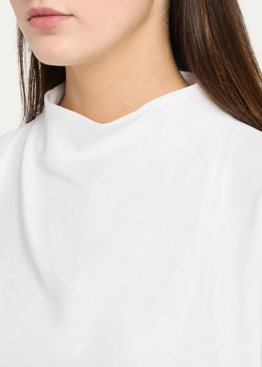 Vince Draped Funnel Neck Top | Thumbnail 5 Vince Draped Funnel Neck Top | Thumbnail 5
