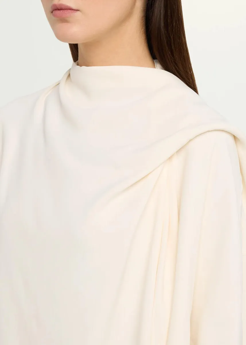 TOTEME Draped Cady Blouse | Thumbnail 5 TOTEME Draped Cady Blouse | Thumbnail 5