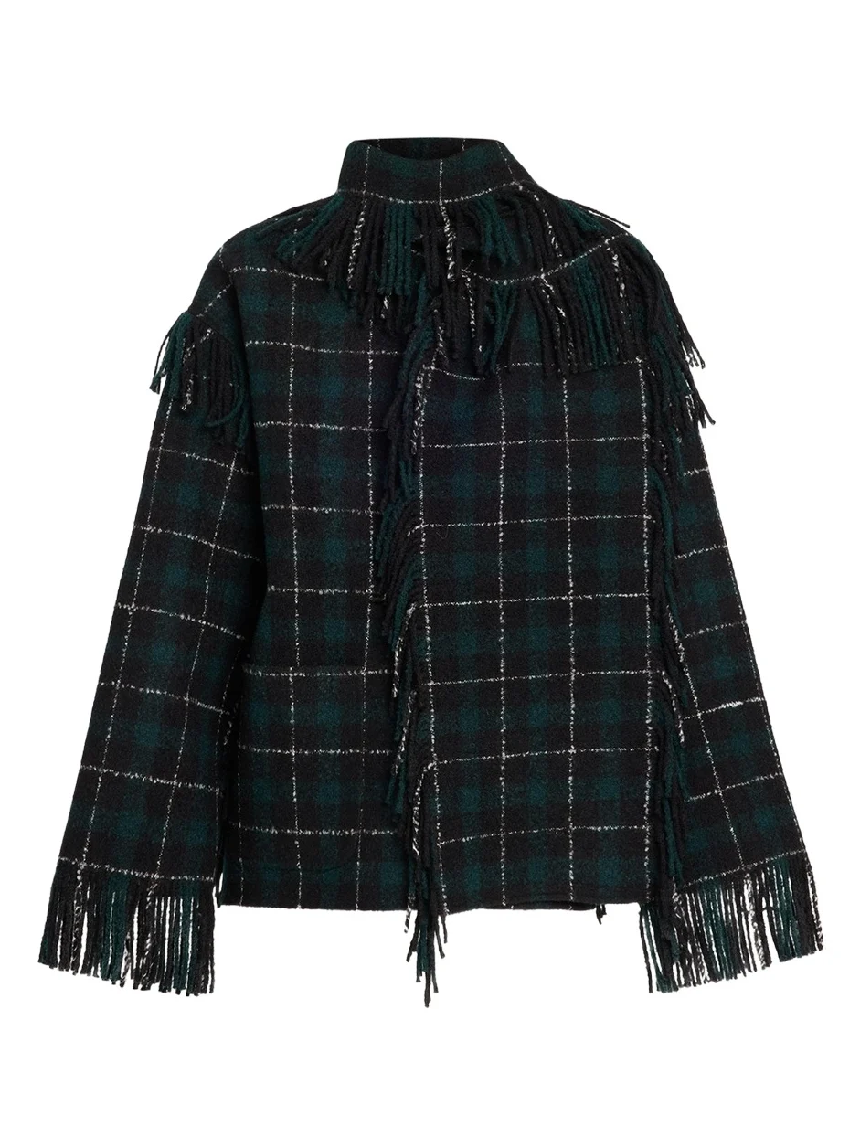 TOTEME Fringed Scarf Jacket