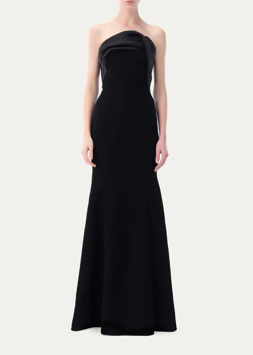 Gaurav Gupta Organza Trim Strapless Trumpet Gown | Thumbnail 2 Gaurav Gupta Organza Trim Strapless Trumpet Gown | Thumbnail 2