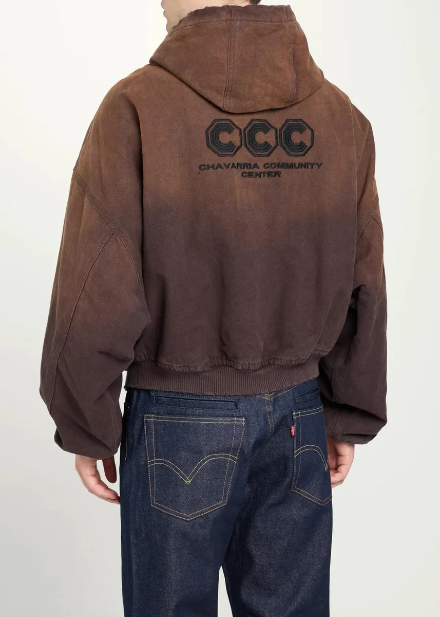 Willy Chavarria Men's Faux Suede Tonal Ombré Jacket | Thumbnail 3 Willy Chavarria Men's Faux Suede Tonal Ombré Jacket | Thumbnail 3