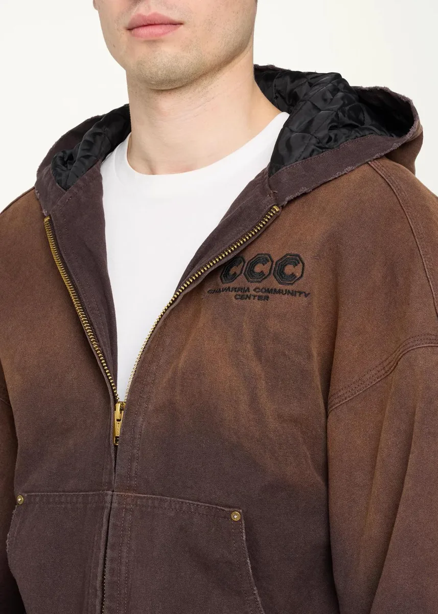 Willy Chavarria Men's Faux Suede Tonal Ombré Jacket | Thumbnail 5 Willy Chavarria Men's Faux Suede Tonal Ombré Jacket | Thumbnail 5