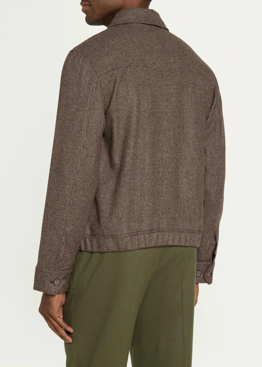 OFFICINE GÉNÉRALE Men's Houndstooth Wool Jacket | Thumbnail 3 OFFICINE GÉNÉRALE Men's Houndstooth Wool Jacket | Thumbnail 3