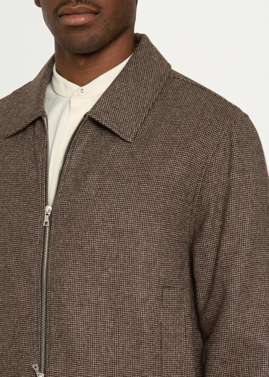 OFFICINE GÉNÉRALE Men's Houndstooth Wool Jacket | Thumbnail 5 OFFICINE GÉNÉRALE Men's Houndstooth Wool Jacket | Thumbnail 5
