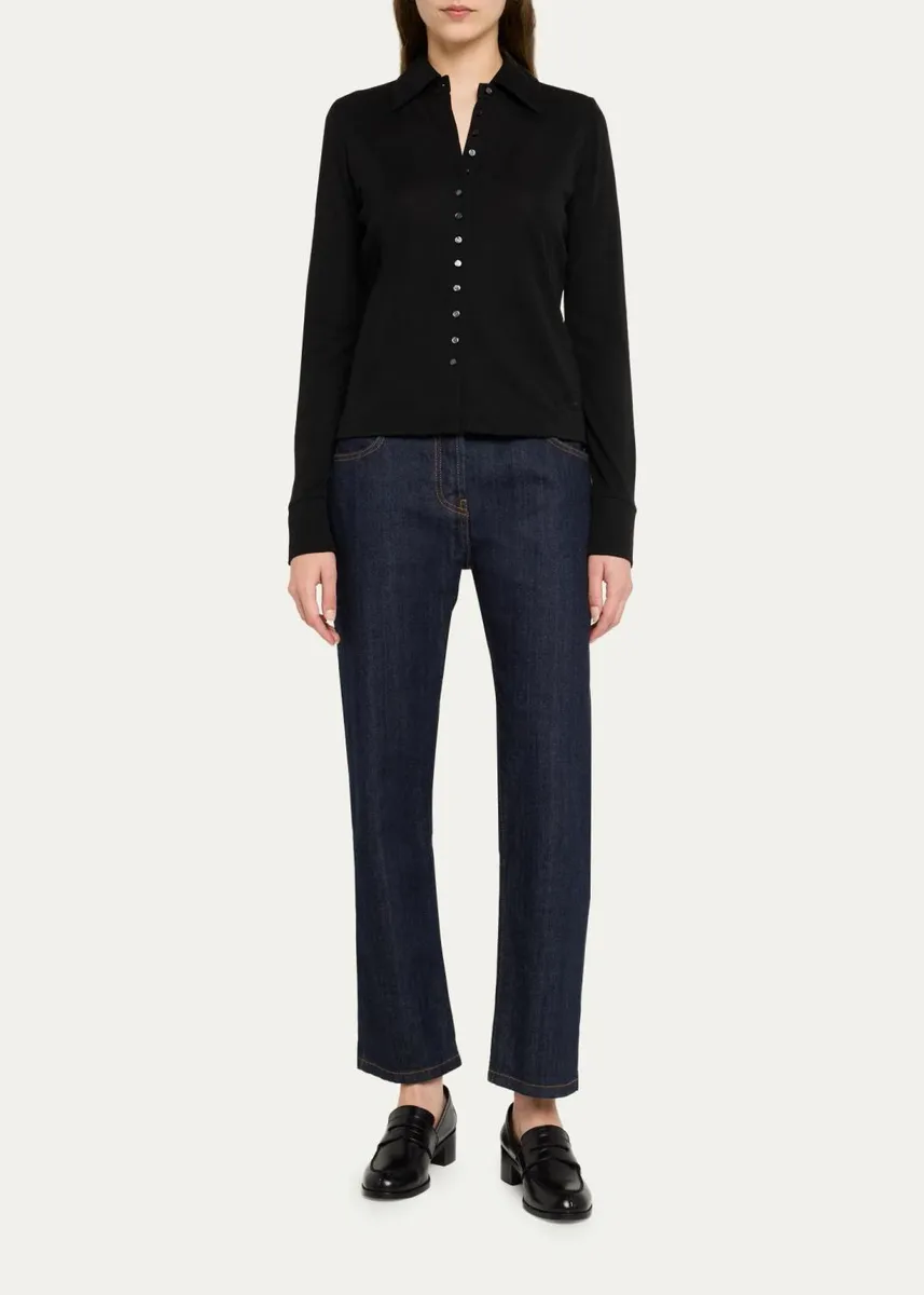 Vince Multi-Button Collared Cardigan Top | Thumbnail 2 Vince Multi-Button Collared Cardigan Top | Thumbnail 2