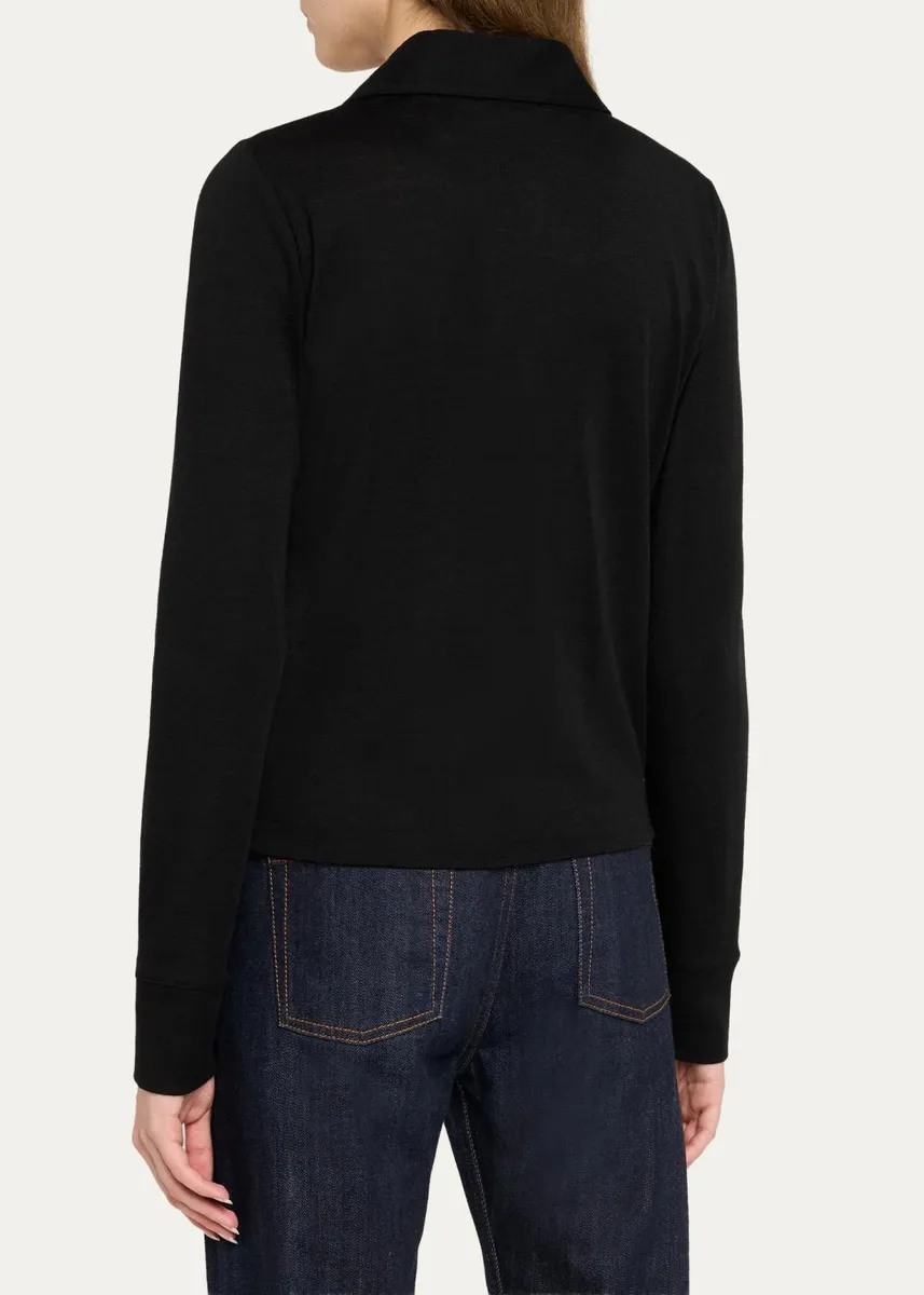 Vince Multi-Button Collared Cardigan Top | Thumbnail 3 Vince Multi-Button Collared Cardigan Top | Thumbnail 3