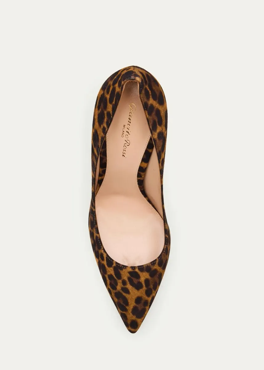 Gianvito Rossi Leopard-Print Suede Stiletto Pumps | Thumbnail 5 Gianvito Rossi Leopard-Print Suede Stiletto Pumps | Thumbnail 5