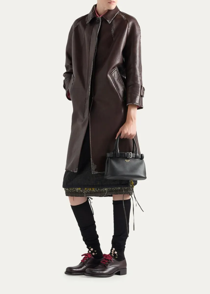 Prada Buckle Small Leather Top-Handle Bag | Thumbnail 5 Prada Buckle Small Leather Top-Handle Bag | Thumbnail 5