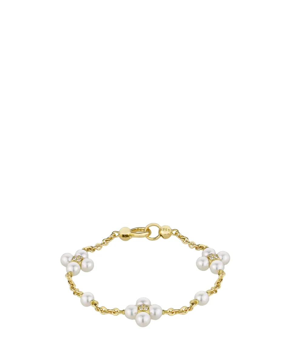 Paul Morelli 18K Yellow Gold Pearl and Diamond Sequence Bracelet | Thumbnail 2 Paul Morelli 18K Yellow Gold Pearl and Diamond Sequence Bracelet | Thumbnail 2