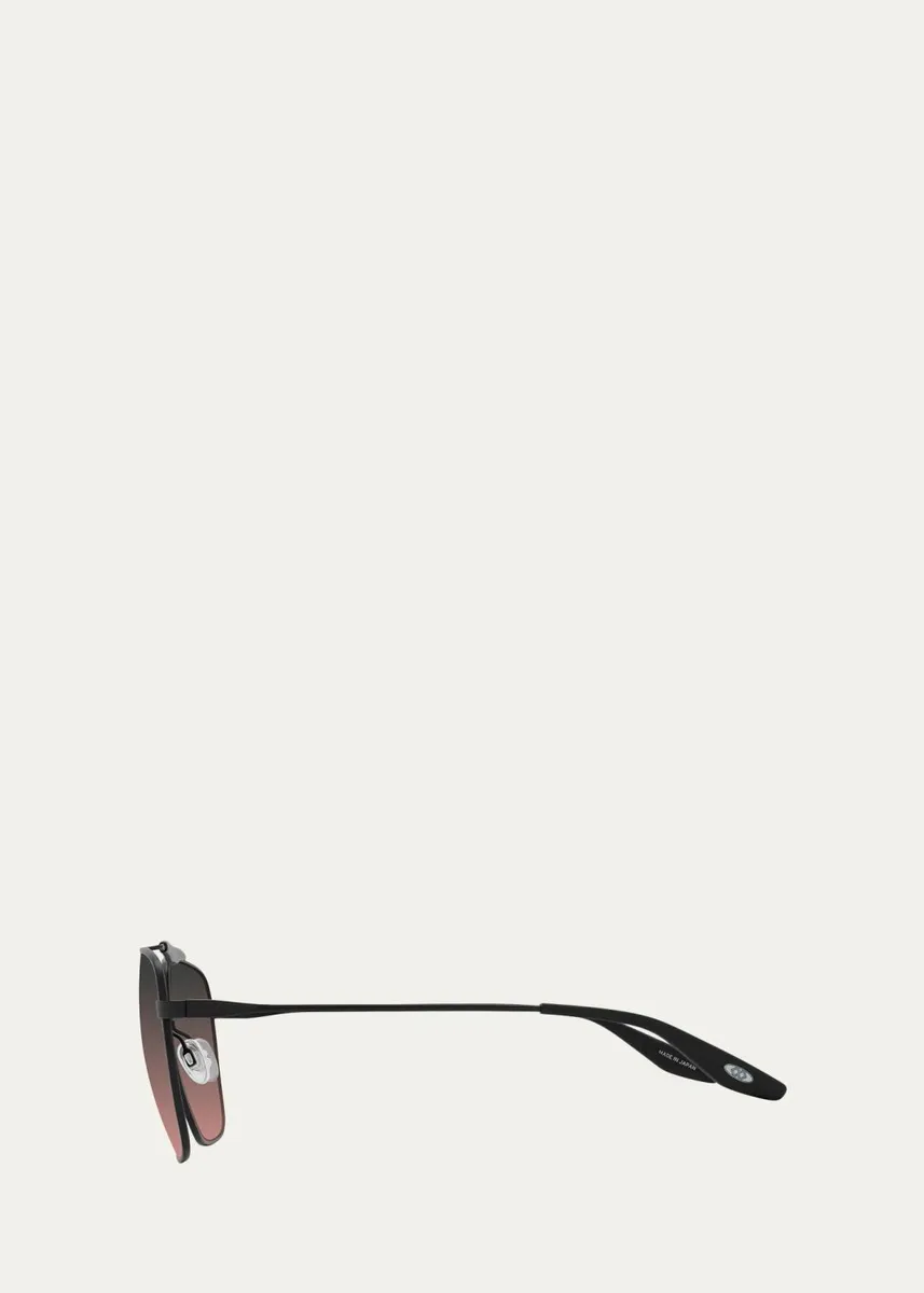 BARTON PERREIRA Men's Bhanot Titanium Aviator Sunglasses | Thumbnail 3