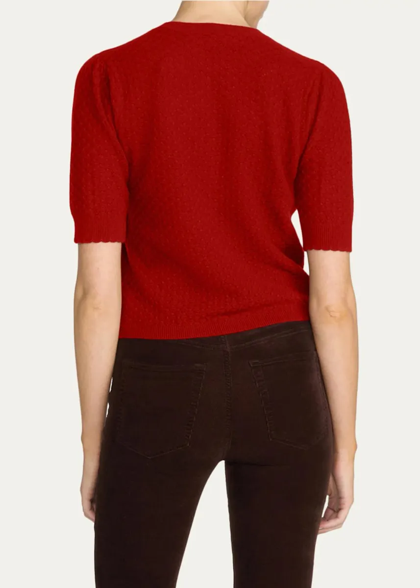 Frame The Gathered Honeycomb Cashmere Sweater | Thumbnail 3 Frame The Gathered Honeycomb Cashmere Sweater | Thumbnail 3