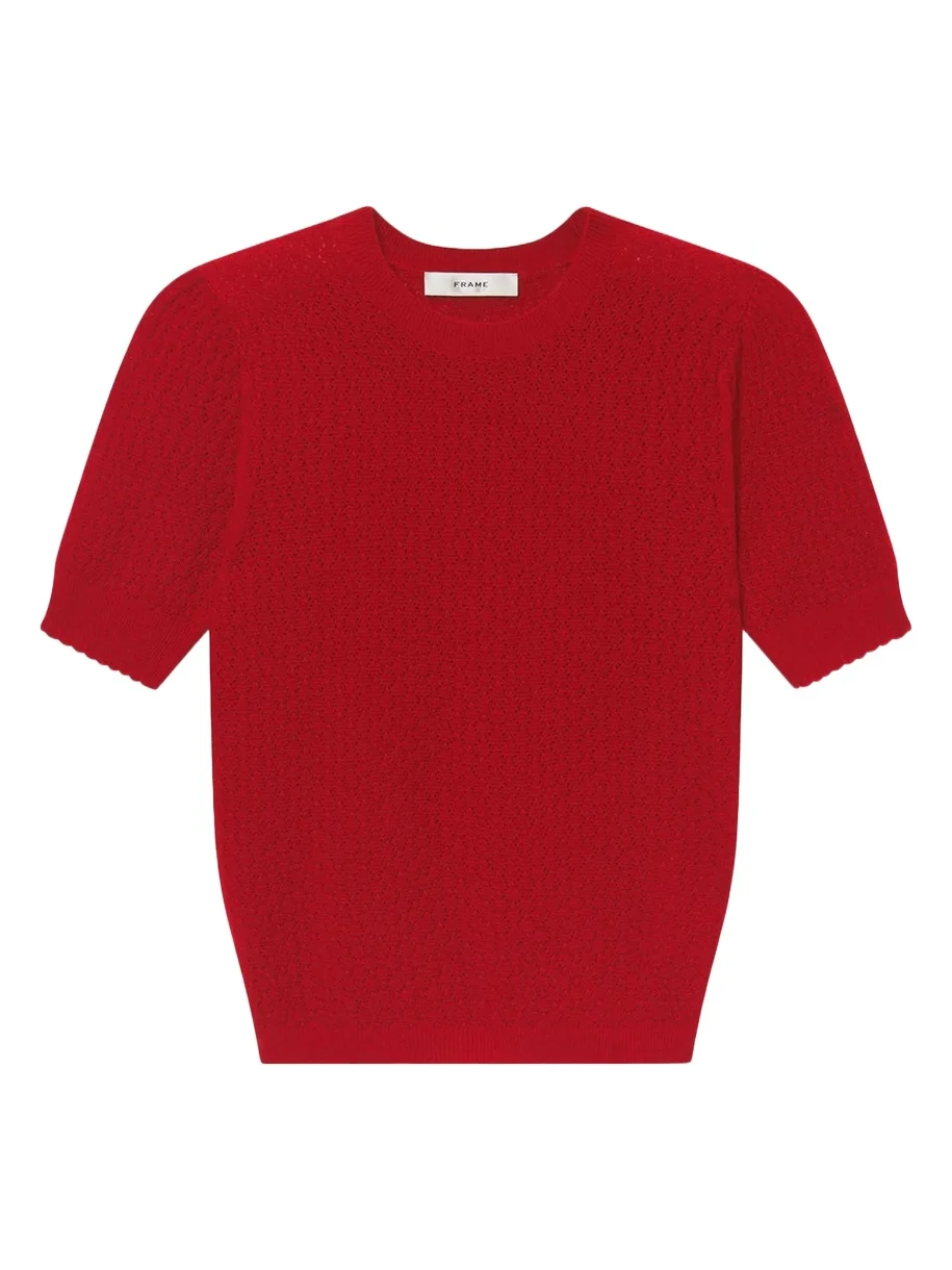 Frame The Gathered Honeycomb Cashmere Sweater