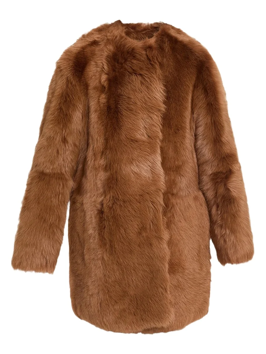 TOTEME Silky Lamb Shearling Short Coat