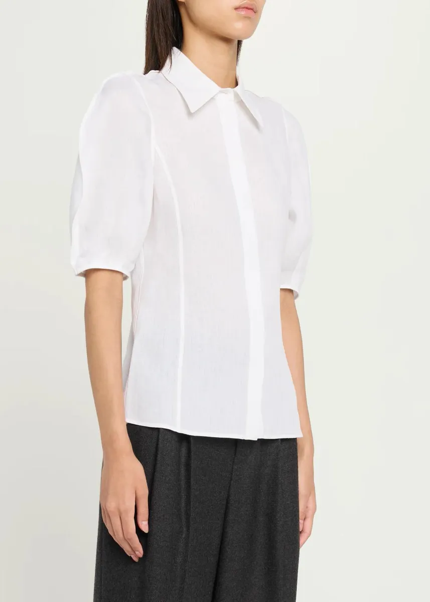 Gabriela Hearst Sansi Linen Shirt | Thumbnail 4