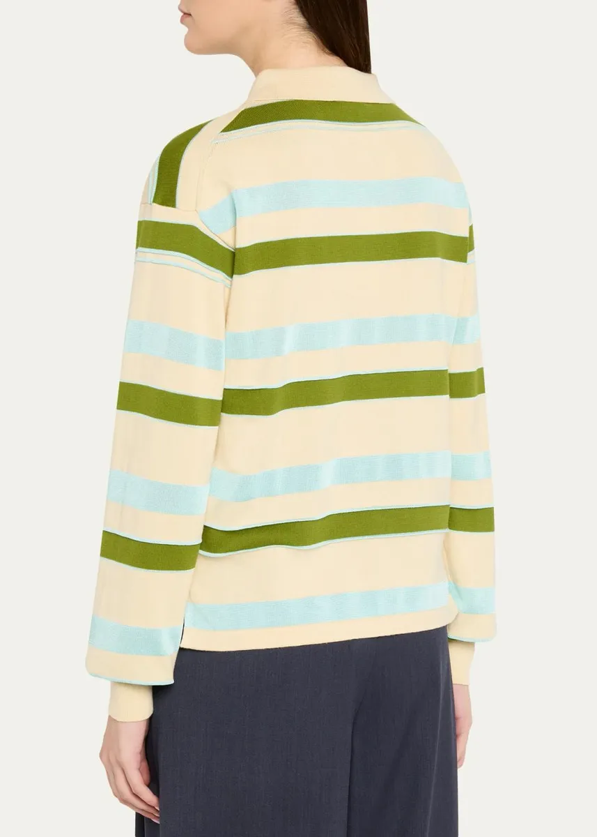 JW Anderson Rugby Knit Polo Shirt | Thumbnail 3