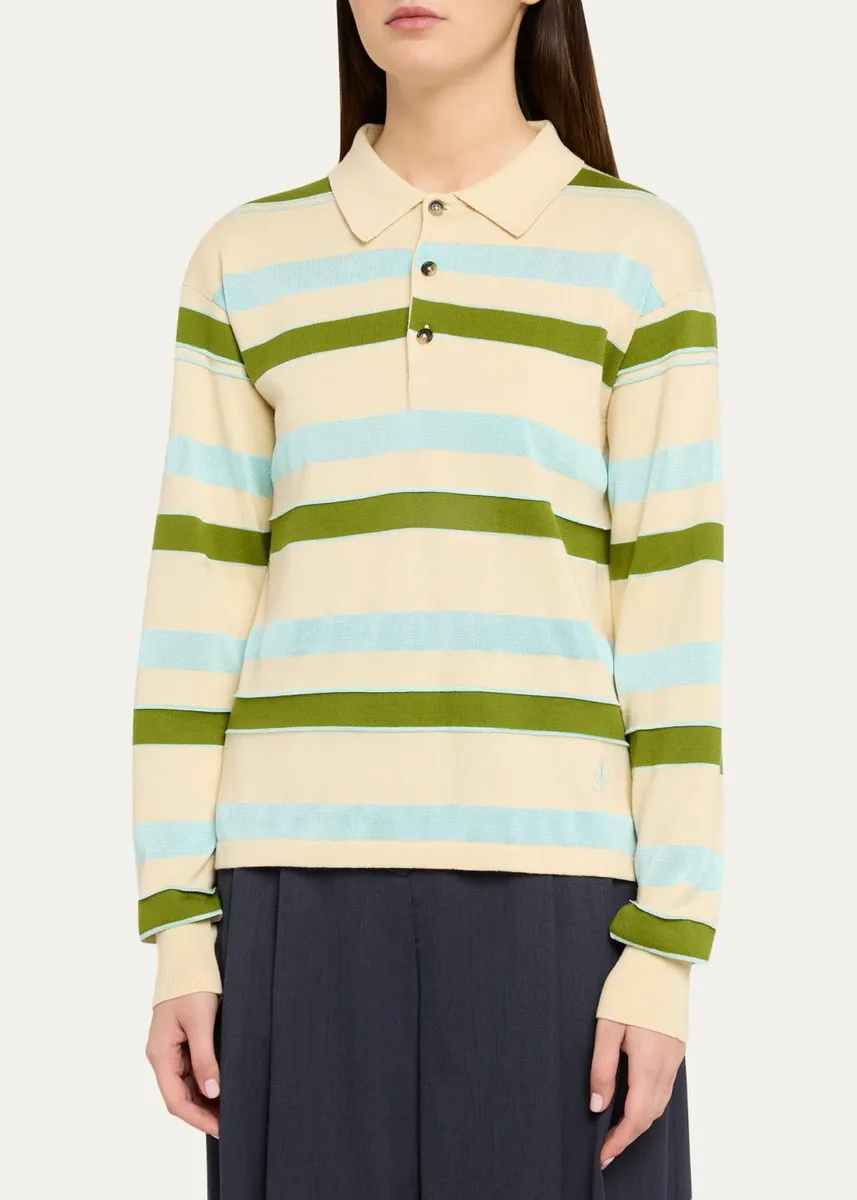 JW Anderson Rugby Knit Polo Shirt | Thumbnail 4