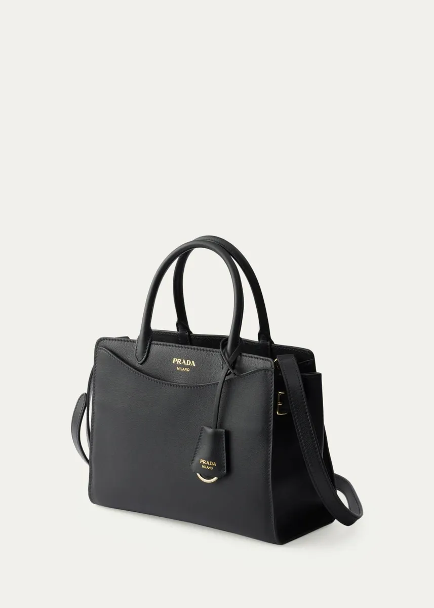 Prada Prelude Medium Leather Top-Handle Bag | Thumbnail 3 Prada Prelude Medium Leather Top-Handle Bag | Thumbnail 3