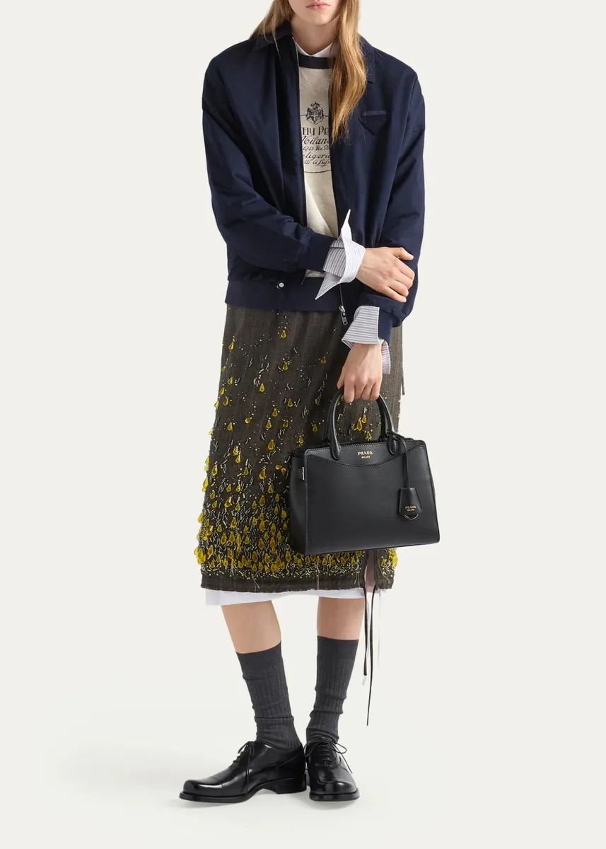Prada Prelude Medium Leather Top-Handle Bag | Thumbnail 5 Prada Prelude Medium Leather Top-Handle Bag | Thumbnail 5