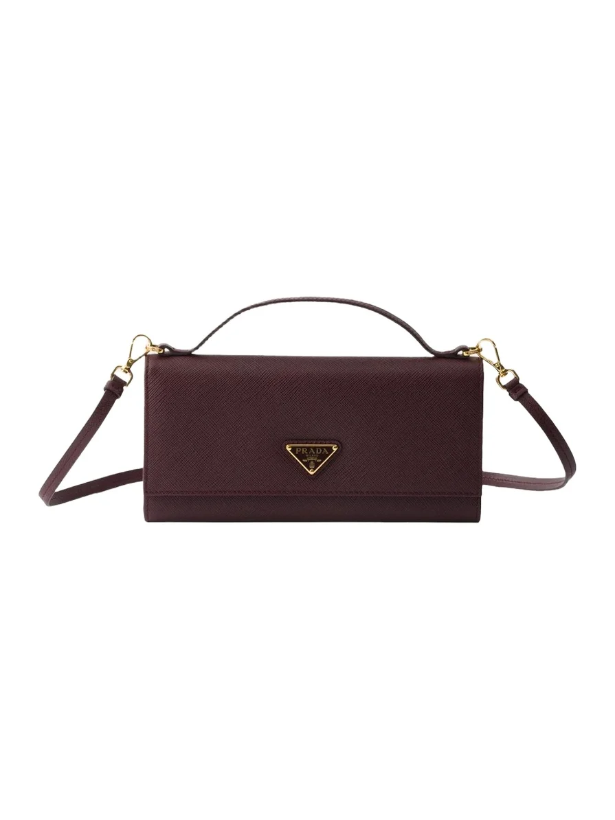 Saffiano Leather Top-Handle Wallet on Strap Saffiano Leather Top-Handle Wallet on Strap