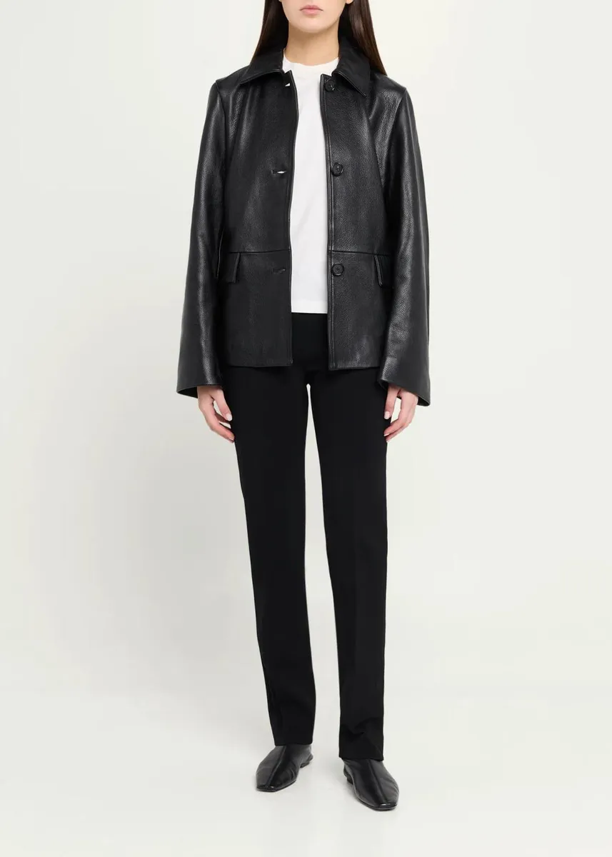 TOTEME Low-Rise Wool Slim Trousers | Thumbnail 2 TOTEME Low-Rise Wool Slim Trousers | Thumbnail 2