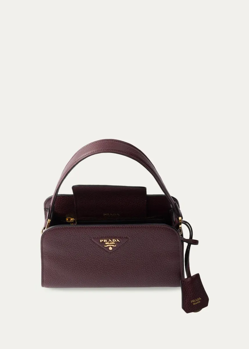 Prada Mini Leather Top-Handle Bag | Thumbnail 11 Prada Mini Leather Top-Handle Bag | Thumbnail 11